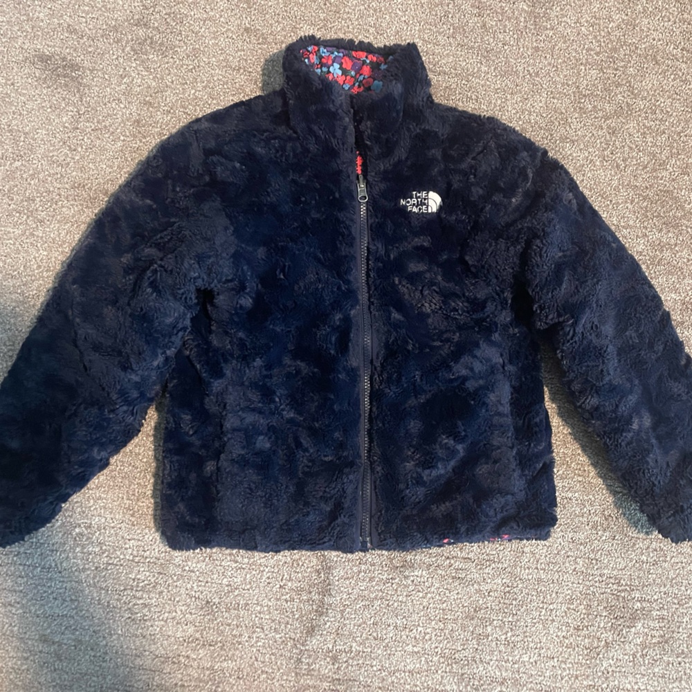 Little girls reversible winter coat